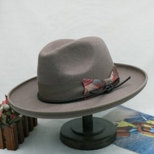 NEW Hot selling new wool felt hat for men's retro British jazz hat for men