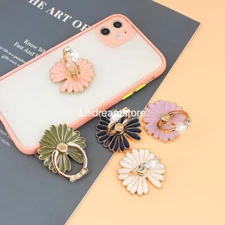 LiliDreamStore 360 Rotating Cell Phone Finger Ring Stand Holder - Crystal Daisy