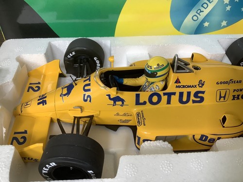 Minichamps Ayrton Senna Racing Car Collection Lotus Honda 99T 1987 1:18 Diecast - Picture 4 of 10