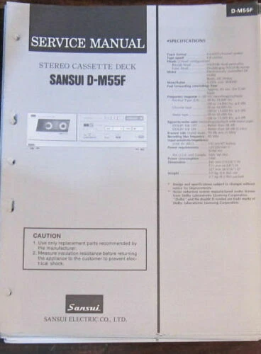 Sound & Vision Manuals & Resources for Sansui