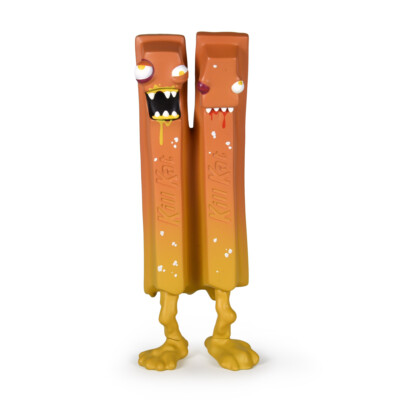 その他 King Kill Kat - Assaulted Caramel KILL KAT ASSAULTED CARAMEL DESIGNER VINYL TOY FIGURE ANDREW BELL