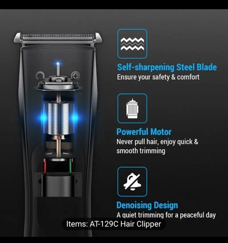 Hair Clippers usb Rechargeable For Men Women And Kids Hair And Beard + New NIB - Picture 9 of 10