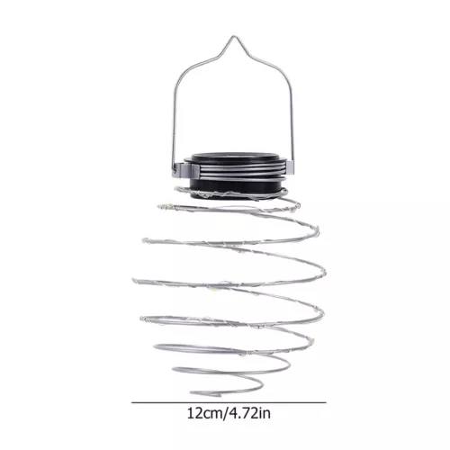 New Solar Spiral Lights LED Hanging Beehive Lamps Garden Outdoor Patio Decor - Picture 4 of 24