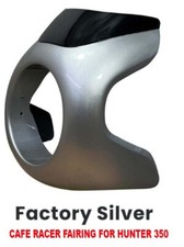 "CAFE RACER FAIRING, FACTORY SILVER" FIT FOR ROYAL ENFIELD HUNTER 350