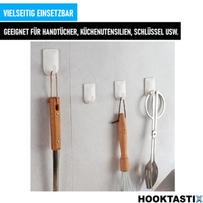 6 Selbstklebende Wandhaken – Transparente Haken Für Handtücher, Schlüssel & Mehr, Bis 6 Kg Belastbar