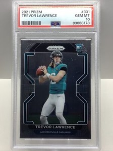 2021 PRIZM TREVOR LAWRENCE #331 RC PSA 10 GEM MT