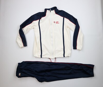 Vintage Rukka Mens Size 40 2 Piece Gore Windstopper Motorcycle Riding Suit White