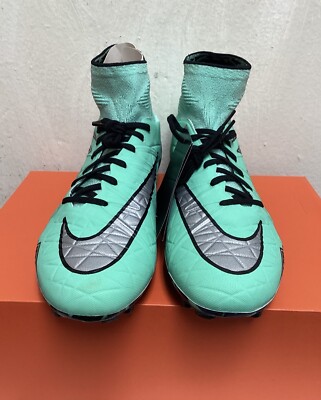 NIKE HYPERVENOM PHANTOM II FG ( GREEN ) 2015 SOCCER CLEATS SIZE 9