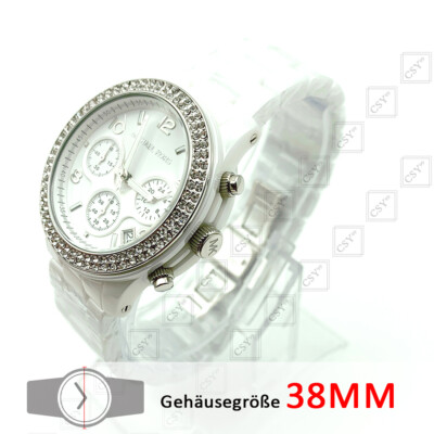 Michael Kors MK5188 Runway Weiß Keramik Chronograph Quarz Damenuhr NEU