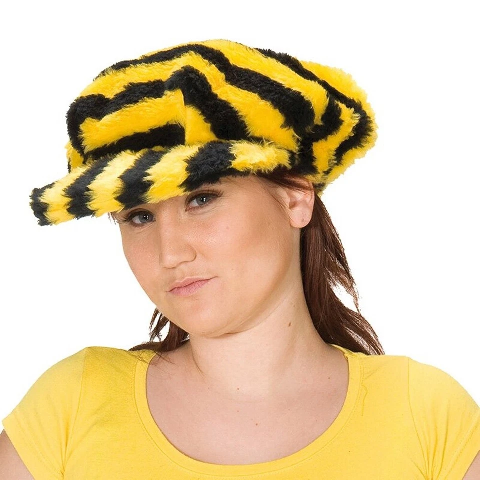 PARTYXPEOPLE KARNEVAL FASCHING KOSTÜM ZUBEHÖR HUT KAPPE BIENE GELB / SCHWARZ GESTREIFT NEU