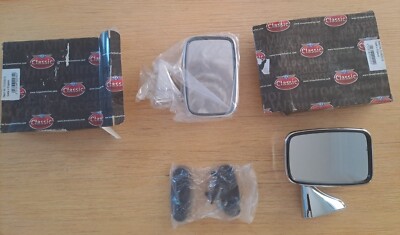 New Pair of Side Mirrors Reproduction of Original Mirror MGB 1974-80 Made UK Tex