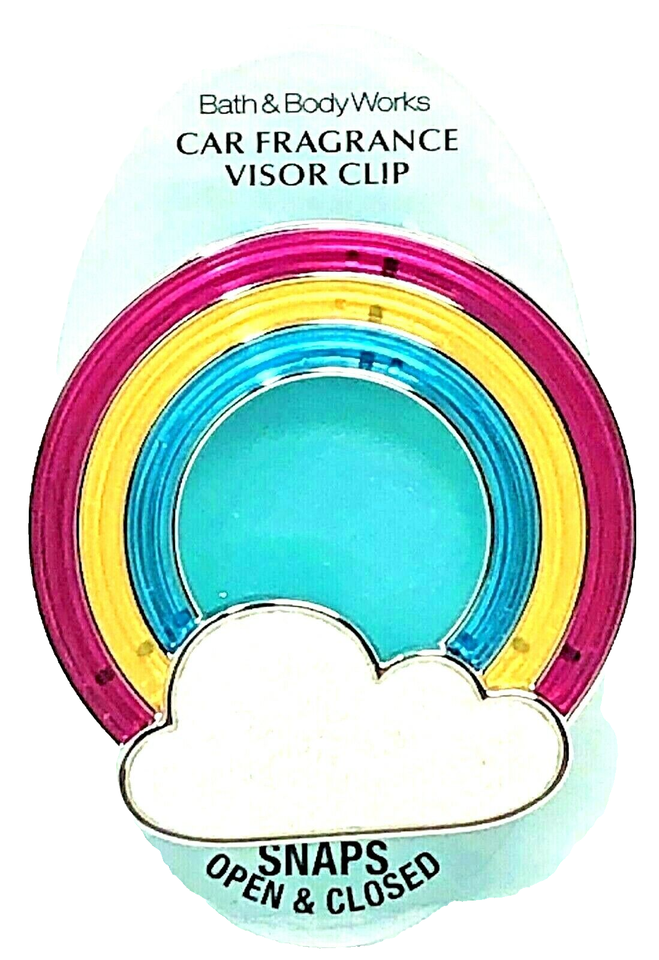 Bath & Body Works Rainbow Cloud Scentportable Air Freshener Car Visor