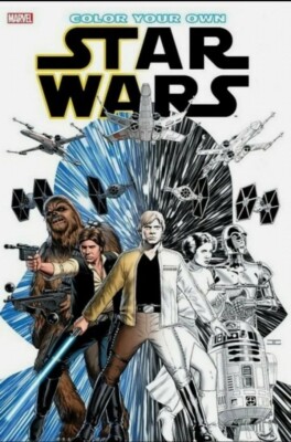 Mint!!- Color Your Own STAR WARS Marvel Coloring Book Incredible Pictures!