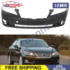 Primed Front Bumper Cover W/o Park Sensor For 2010 2011 2012 Lexus Es350 Base