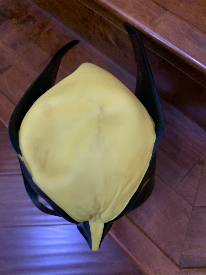 Máscara cosplay adulto Marvel X-Men Wolverine disfarce preto/amarelo 2004 - Imagem 2 de 4