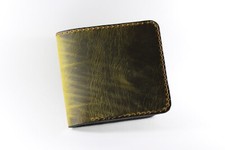 Genuine Crazy Horse Leather HANDCRAFTED Bifold Wallet Man Woman Unisex