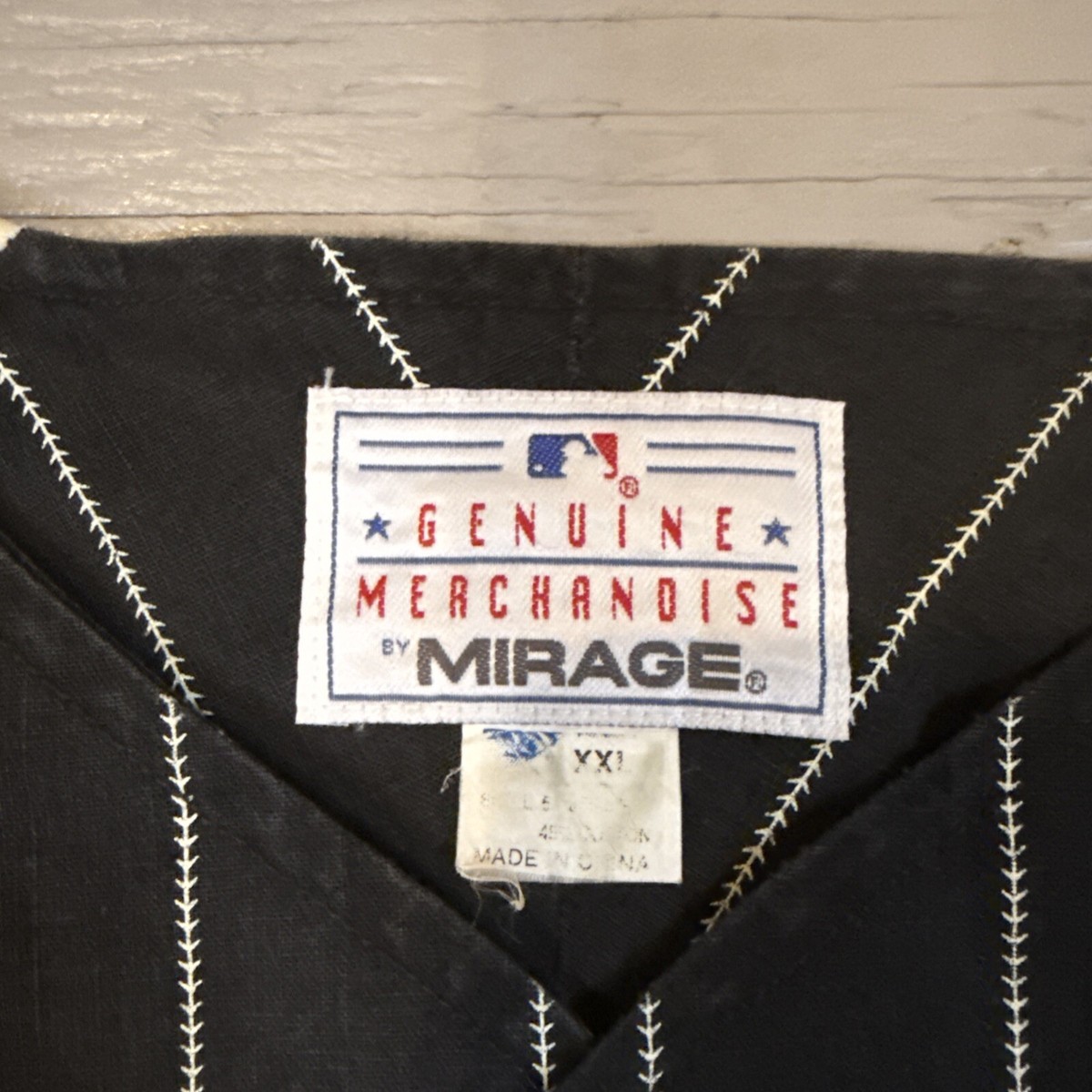 Vintage Mirage San Francisco Giants #25 Jersey Authentic Pinstripe