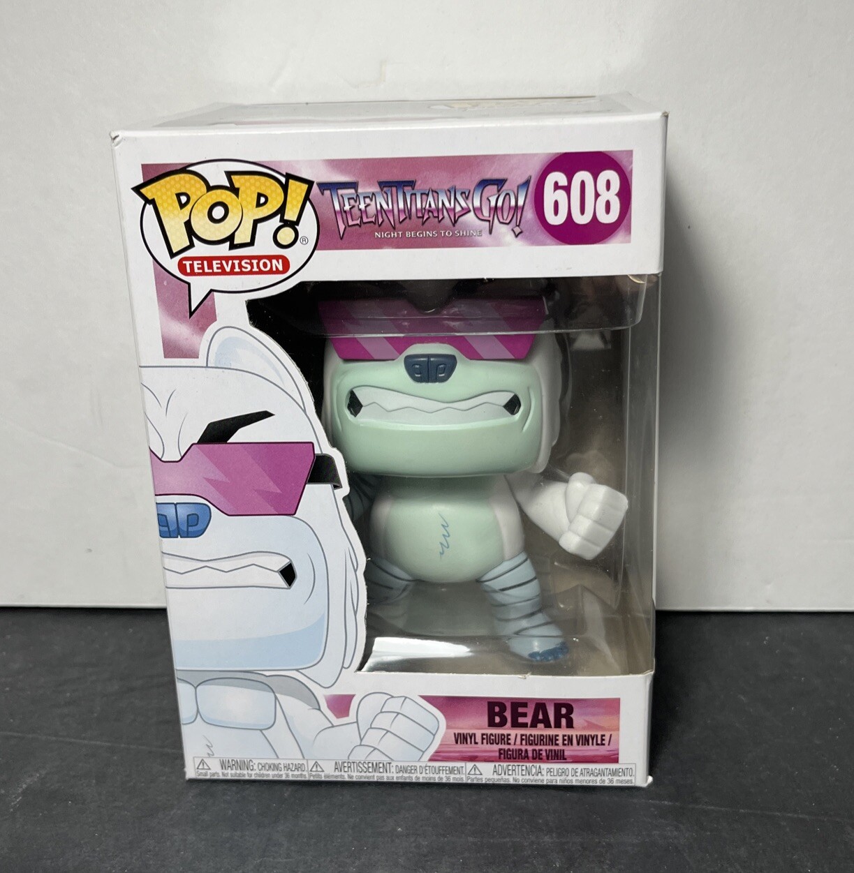 Funko Pop! Television: Dc Teen Titans Go! Night Begins To Shine Bear #608 Vinyl