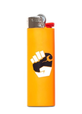 Carhartt WIP Bic Harttbreaker Lighter Orange/White/Black
