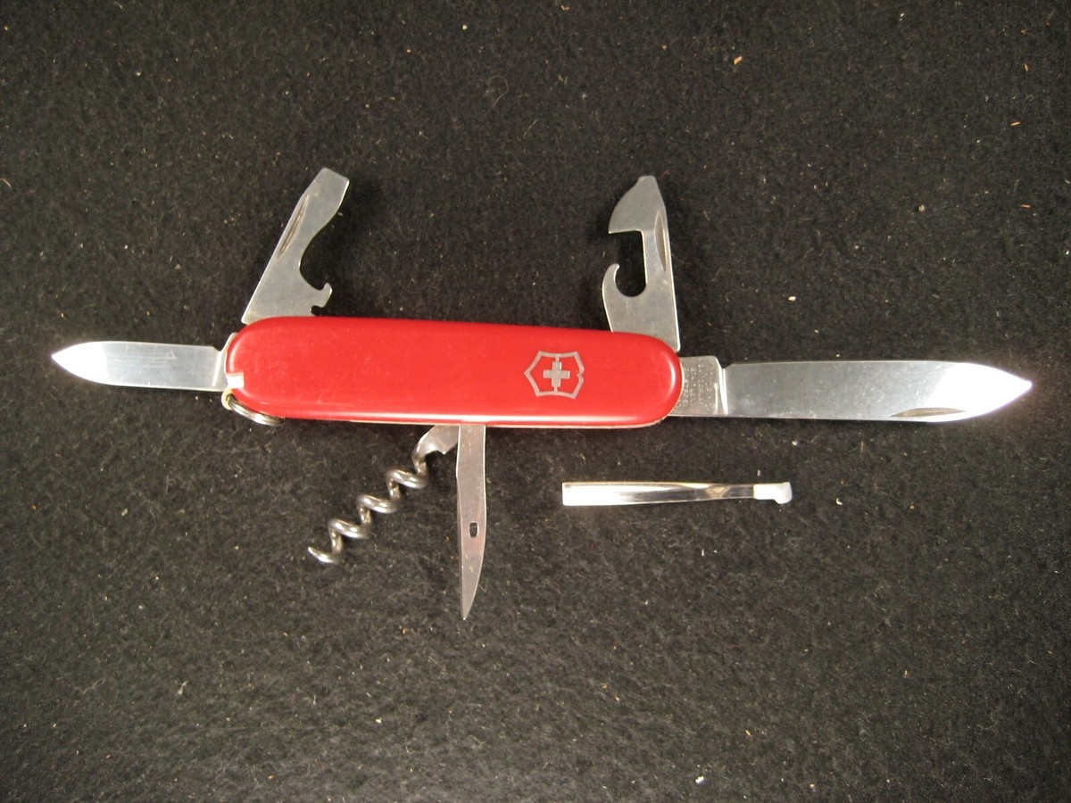 Vintage Victorinox Elinox Roterei 91mm Swiss Army Knife Red like