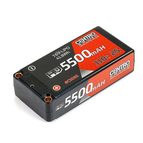 Centro C5065 HV 2S 5500Mah 7.6V 110C Hardcase Shorty Lipo Battery