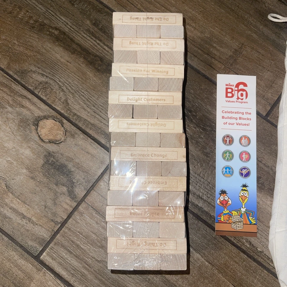Wawa Game Wood Stacking Party Game Convenience Store Memorabilia - Image 2 of 4