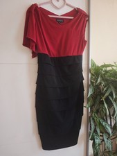 Schickes Kleid Rot/Schwarz Gr.L