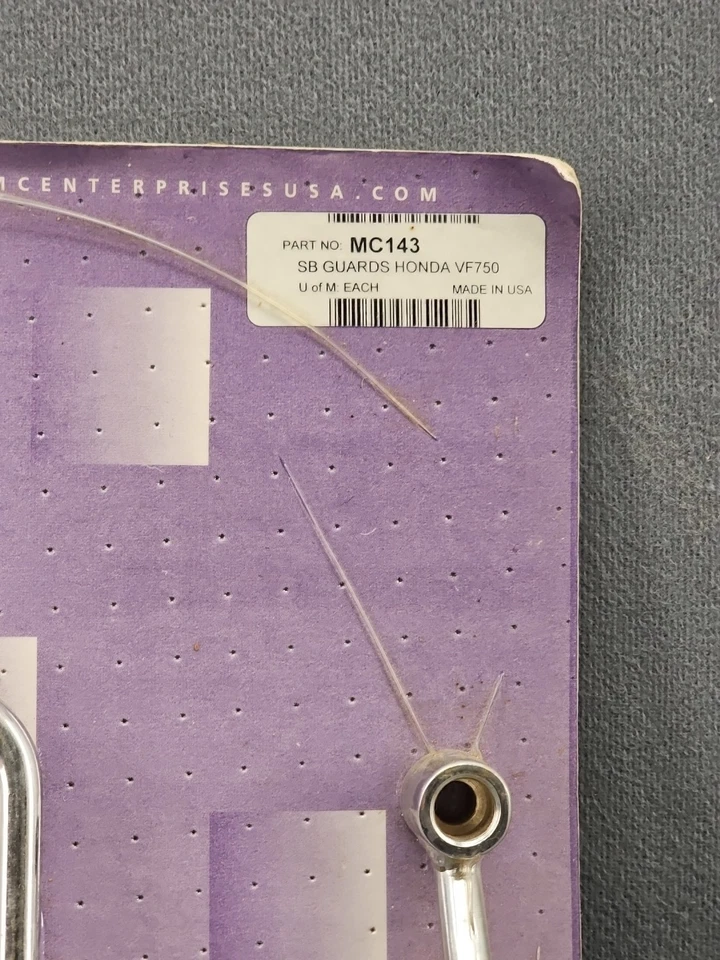 NUEVO EN STOCK 1993-2002 HONDA VF750 CROMO ALFORJA PROTECTORES Y HERRAJES MC ENTERPRISES Foto 2 de 4