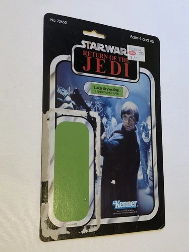 CARDBACK ONLY for 1980 Vintage Star Wars LUKE SKYWALKER JEDI OUTFIT 65 BACK