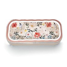 Cute hard shell bow glasses case cat transparent glasses case Case -Flower