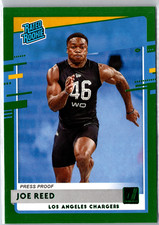 2020 Panini Donruss Football #346 Joe Reed Rated Rookie Green Press Proof