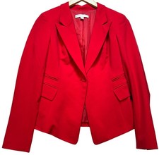 New York  Company Womens Office Preppy Career Blazer Jacket Size 4 Red
