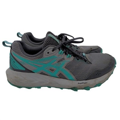 ASICS Gel-Sonoma 6 Trail Running Shoes Womens 8 Graphite Grey Teal 1012A922