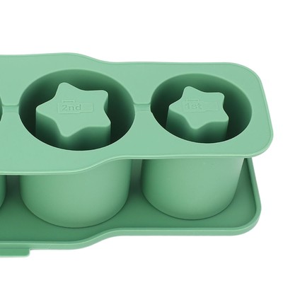 Silikon Ice Cube Tray Für Universal Tumbler Cup 20 30 40oz 3 Star Shaped Hol CUB