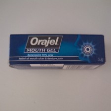 ORAJEL Mouth Ulcer Treatment Gel Relief and Denture Pain Benzocaine 10% w/w