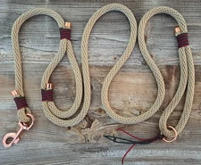 Dog Leashes - Handmade - The Guiding Grip 2 Leashes in 1 - Trail Blazer Edition