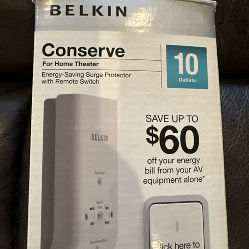 Belkin Conserve 10-Outlet Surge Protector Missing Remote Switch Tested Works