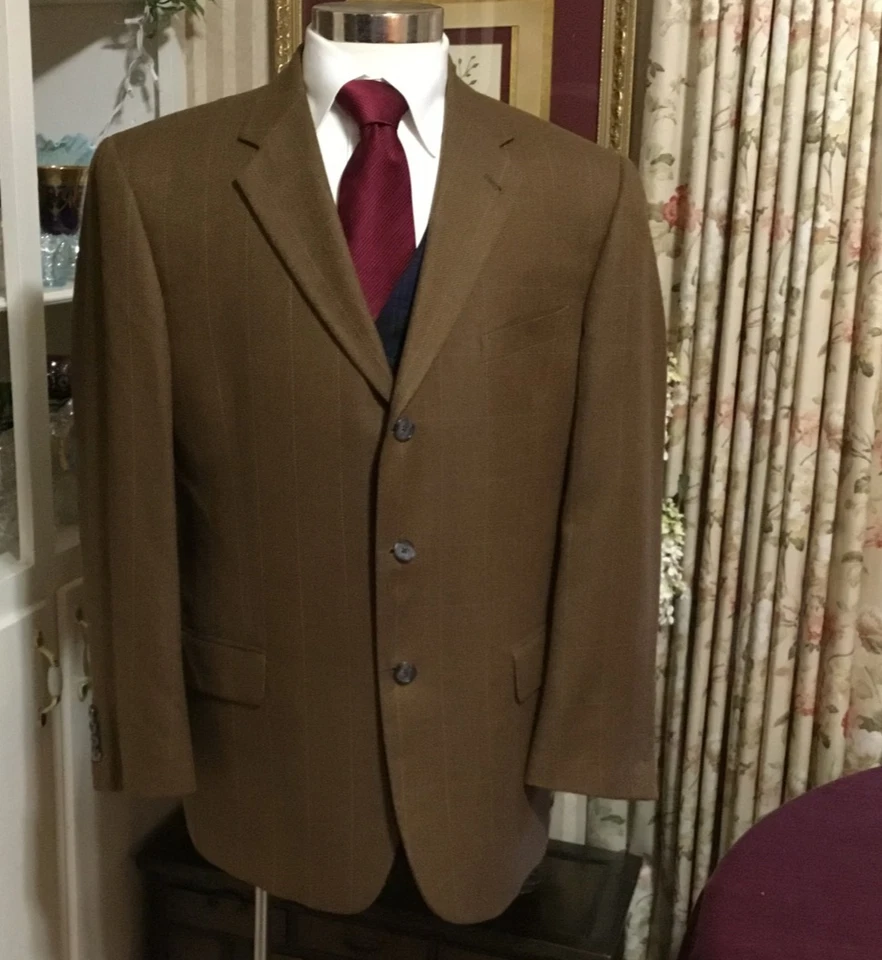 Nuevo Abrigo Chaqueta Deportivo Para Hombre Guapo Joseph Abboud Nordstrom EE. UU. Seda Necana 43R Foto 2 de 4