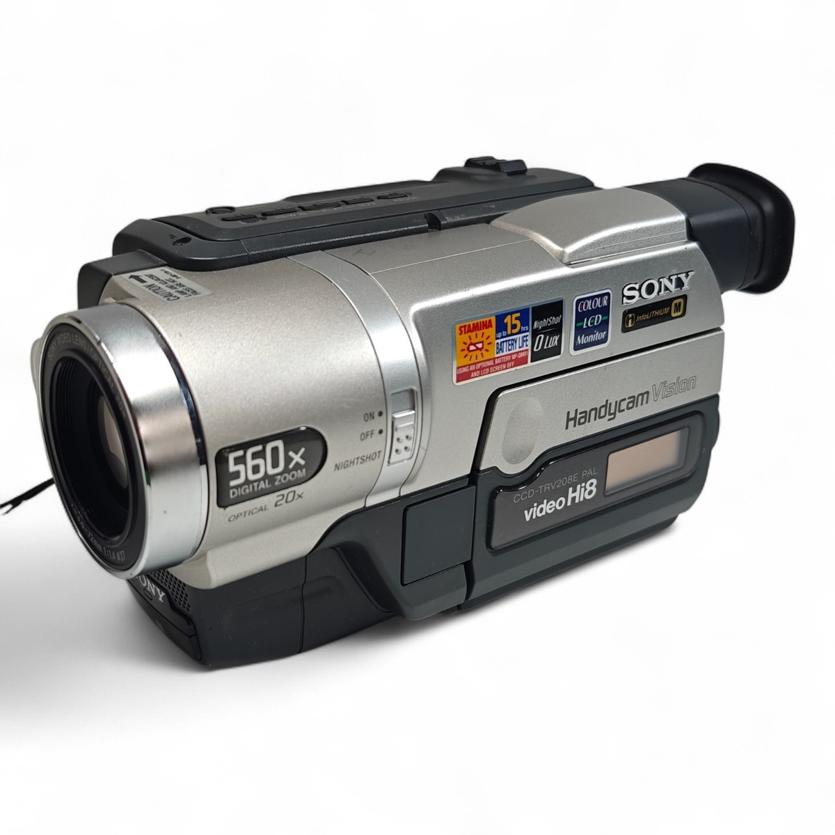 Sony Handycam CCD-TRV208E Camcorder Hi8 Tape Night Vison Camera