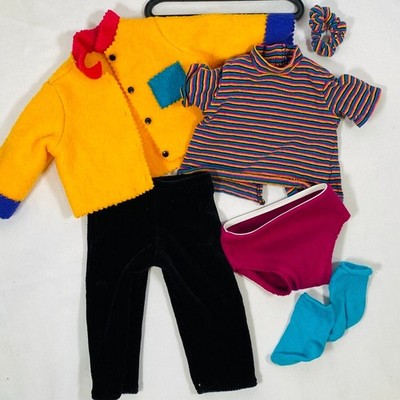 18'' American Girl Doll  AGOT 1996 First Day Meet Outfit: Yellow Fleece Sweater