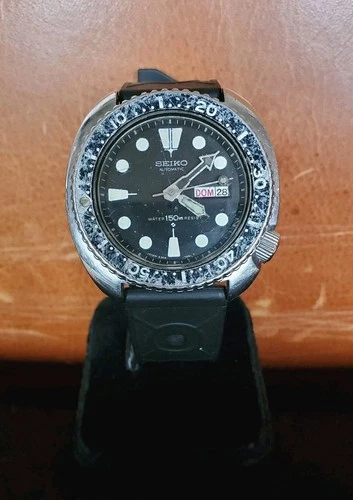 Vintage SEIKO 6309-7049 Turtle Diver's Wristwatch  SUWA Dial