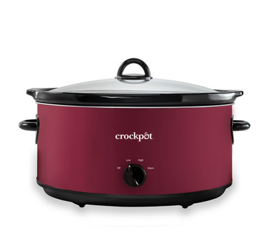 Crock-Pot Manual 8-Quart Slow Cooker, Rhubarb