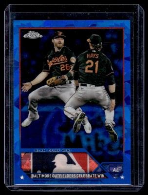 2023 Topps Chrome Sapphire Slam Dunk Win! Baltimore Orioles #499