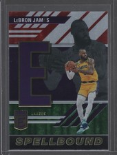 LeBron James 2023-24 Donruss Elite Spellbound International Red and Green Lakers