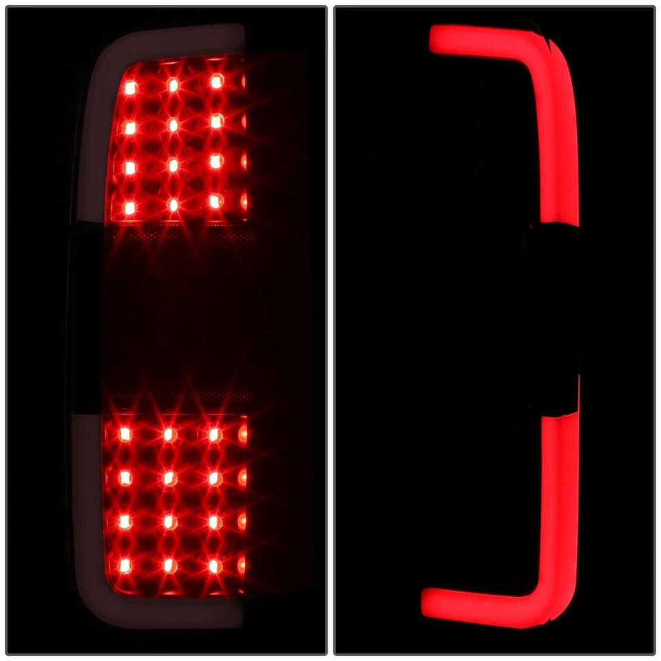 For 2015-2022 Chevy Colorado 3D LED Tube Tail Light Brake Stop Lamps Smoked Lens - Image 4 of 4