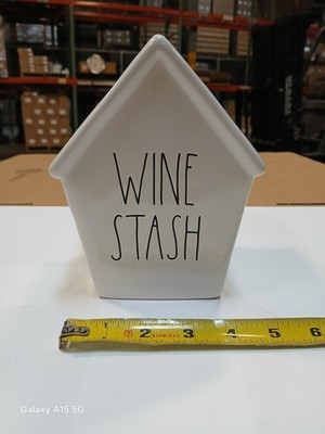 Rae Dunn by Magenta ''Wine Stash'' Birdhouse Design Ceramic Bank