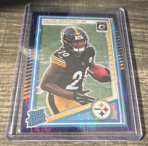 Panini 2025 Donruss Optic Kaleb Johnson Steelers Rated Rookie Prizm #232