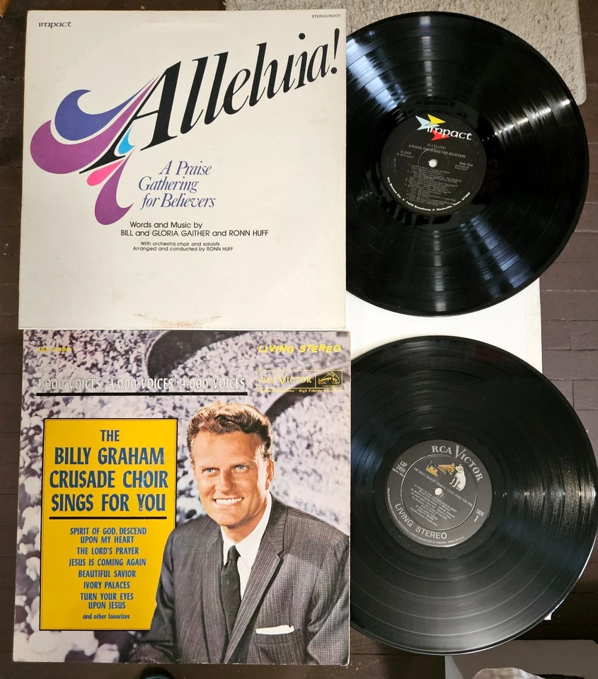 Vtg 15 LP Lot #AIP: Christian Broadcast Evangelist Jimmy Swaggart Billy Graham + - Image 2 of 4
