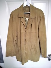 Herren Velourlederjacke Gr9. 54 Hellbraun , Leather Clothes By R & G