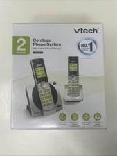 VTech CS6919-2 DECT 6.0 Cordless Phone Caller ID Call Waiting 2 Handsets Silver